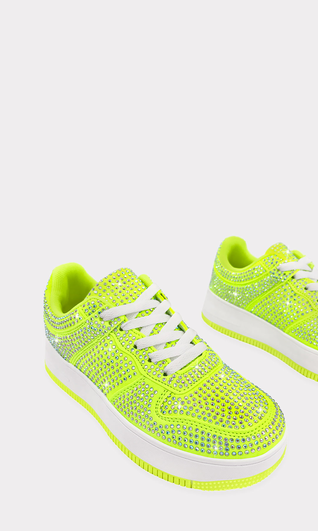 MOVES TENIS FASHION NEON CON SUELA ANCHA BLANCA 