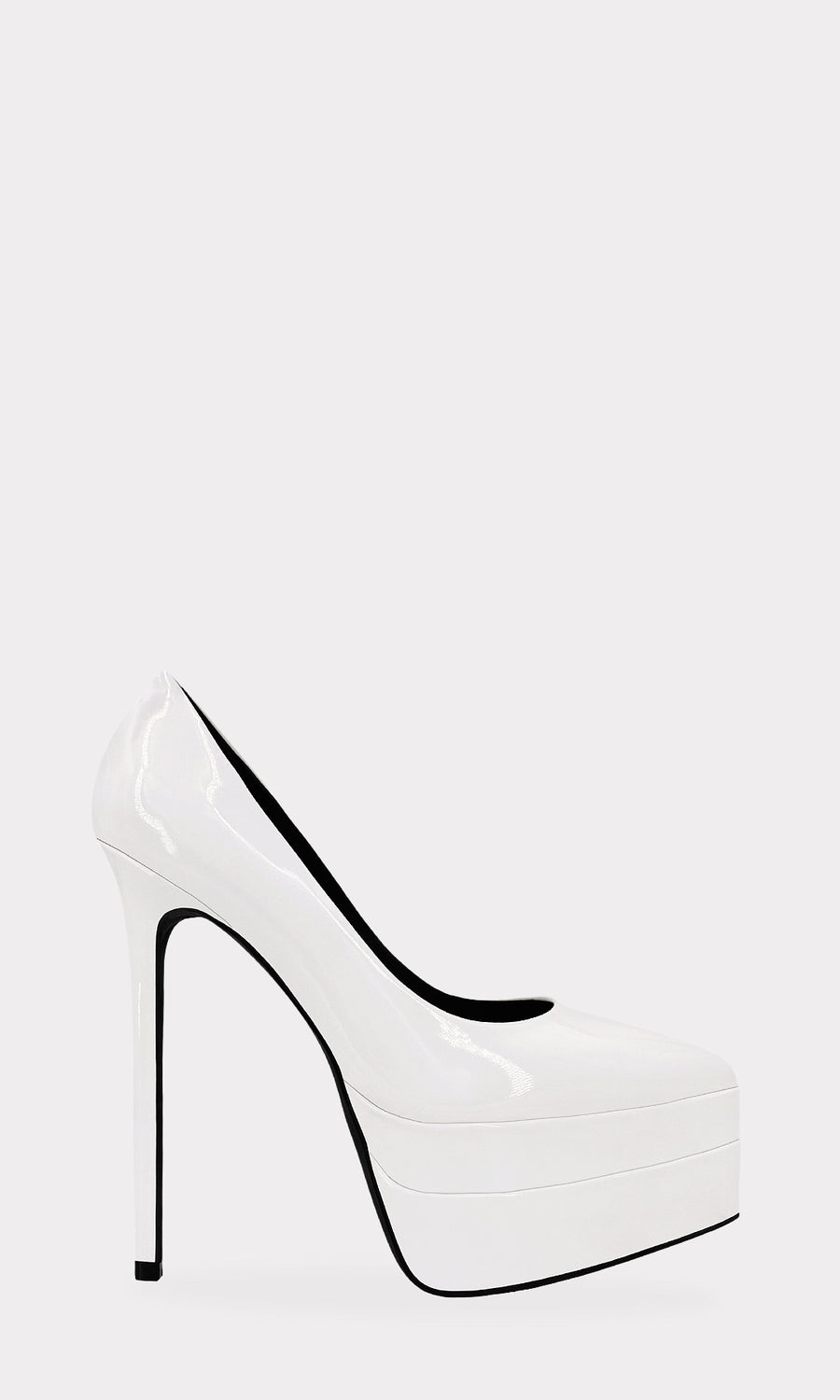 SEPHORA ZAPATILLAS DE DOBLE PLATAFORMA COLOR BLANCO CON ESCOTE PRONUNCIADO PARA COMBINAR CON UN BODYCON DRESS